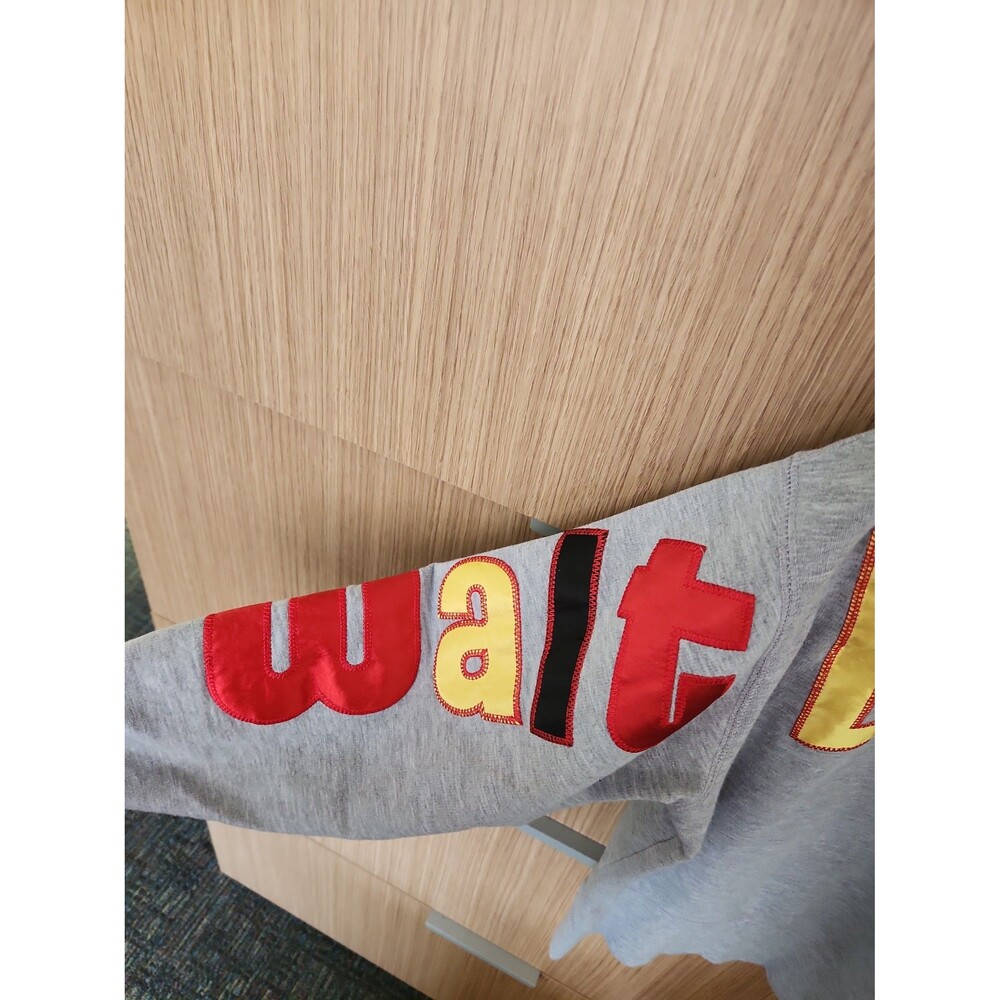 Disney Parks Women's Gray Spirit Jersey Sweatshirt Retro Spellout Size M - Picture 2 of 7